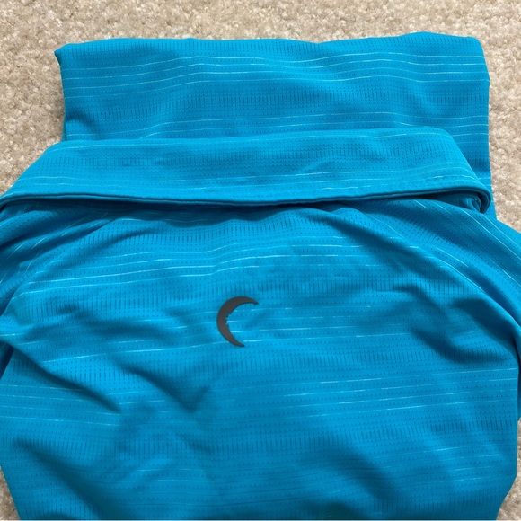 Zyia Active Polo Shirt Mens Medium Blue Golf Outdoor Breathable Casual Stretch - Picture 4 of 9